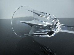 Saint Louis Crystal Glass Wine Size Blown Model Cerdanya Signed 5 1/8in