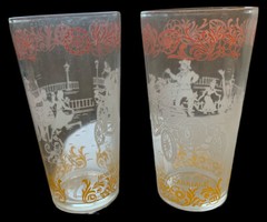 Vtg Hazel Atlas Glasses Lot of 2 Drinking Drink Ware Mugs