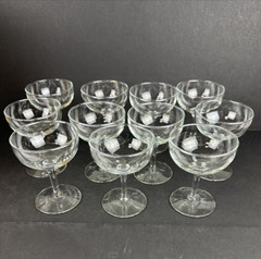 11 LIBBEY Champagne Dessert Glasses 8479 Crystal 6 1/2 Oz Citation In Origin Box