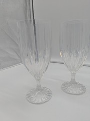 Mikasa Park Lane Crystal Iced Tea Glasses Set Of 4 – Cloudy Dishwasher Condition