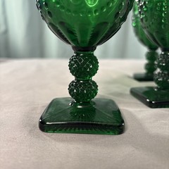 LG Wright Moon & Star Cordial Glass Green 4 Avail. selling as a set