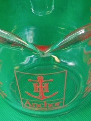 Vtg MCM Anchor Hocking Clear Red Lettering 2 Cup Half Qt Measuring Cup Old Logo