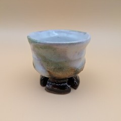 sake cup　”GUINOMI　HAGI-YAKI” 　Sansai　Tricolor