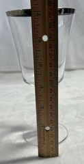 NOS Lenox Solitaire (Platinum Trim) 7-1/8” Water Goblet Glass *PRICE PER GLASS*