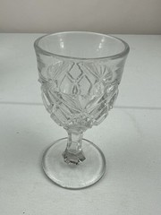 Vintage EAPG Set Of 5 Mini Wine Glasses