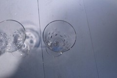 Lot Of 3 George & Martha Wine Glasses By Nancy Prentiss