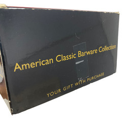 Vintage 1992 Halston Lowball Set of 4 Whiskey BarWare Glasses American Classic