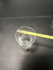 Vintage MCM 3 Long Stem Flared Rim Liquor Cordial Glasses