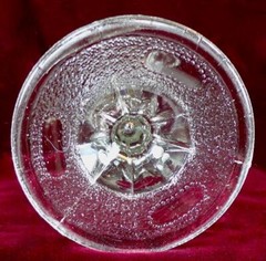 Beaded Acorn Medallion Goblet Adams & Co EAPG Clear Glass 1872 #141