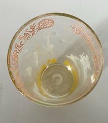 VTG Hazel Atlas Glass Tumbler “Americana” “To Far-Away Places» Nostalgia Theme