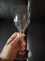 6 crystal water goblets 8” Drink Glassware Dining Table Setting Snowflake