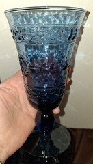 Set Of 8 Mikasa Studio Nova Adirondack Aztec Southwestern Cobalt Blue Glasses