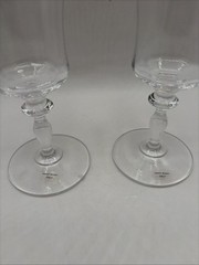 2 Vintage Mikasa Crystal/Lead-Crystal Water/ Ice Tea Goblets 10 Oz, 8 1/8” Tall