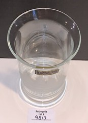 Toscany Etched Crystal Clipper Schooner Ship Highball Glass Vintage Nautical