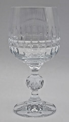 Bohemia Crystal Crystalex Belfast Wine Glass 5 3/4″ Tall