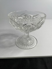 1906-1910 Vintage Imperial Glass Company «Star and File» set of three