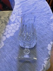 4 HTF Cristal d’Arques 10 Oz Longchamp Tall Glass Water Goblets 7 7/8″ Tall