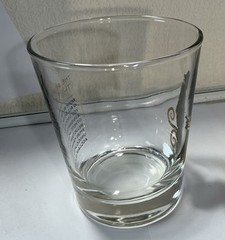 VTG MCM Gold Etching Virgo Zodiac Lowball Bar Glass 4” T