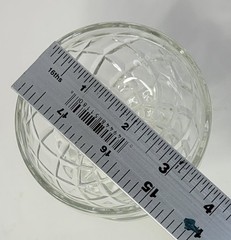 Anchor Hocking Glass Waffle Waterford Sherbet Dessert 3.5″ Cups Set of 9