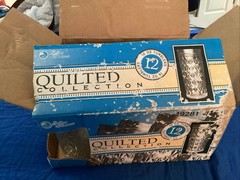 Vintage New product (12) Anchor Hocking Quilted Diamond Collection Tumblers