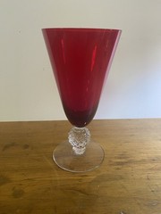 Morgantown Red Golf Ball Stem 7”, 11 Oz. Iced Tea Tumbler
