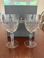 Waterford Crystal Colleen Tall Goblet Wine Water Set of 4 Original Box Tags