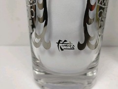 Vintage MCM Kimiko «Guardian Shield» Silver Highball Glasses – Set of 2