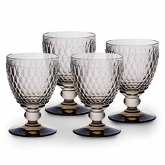 Boston 11.75 Oz. Water Goblet in Smoke Glass Set (Set of 4)