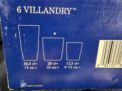 Cristal D’Arques Longchamp~Duran~6 Old Fashioned Glasses~10 oz~NIB