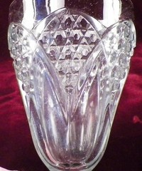 Imperial Tulip & Cane Goblet #9 Pecorah Malvern Clear Glass EAPG 1904 #22