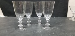 4 TIFFIN FRANCISCAN LARK CRYSTAL WINE CORDIALS 5 OZ
