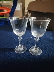 Royal Bavarian Crystal RBV1 Water Goblet Wine New with Tag 7 1/8″ Free Shipping