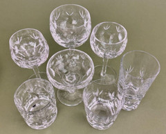 Gorham Nachtmann Bamberg Cut Crystal Goblet Wine Sherbet Tumbler Highball CHOICE