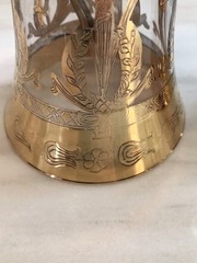 Champagne Flutes Crystal Glasses SC Line Made in Italy Set of 2