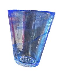 Kosta Boda Smokey Blue Mine Glass Tumbler — designed by Ulrica Hydman Vallie