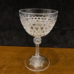 1875 Dorflinger Hob Diamond 5″ Wine Claret