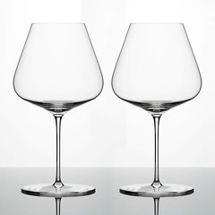 Denk’Art Hand-Blown Burgundy Red Wine Glasses – Set of 2 Crystal Elegance