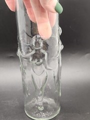Vintage La Femme 3D Naked Nude Lady Woman Drinking Glass Decor 9″ Tall