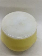 Vtg Glasbake Yellow Honey Whip Glass Jar