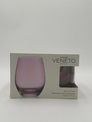 Venetto 4 Cristal Wine Glasses Steamless