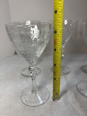 Vintage Rock Sharpe 2011-2 Liquor Cocktail Set Of 6+ – Etched Floral