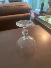 Vintage Bohemia Claudia pattern champagne Glasses (Have 6!)