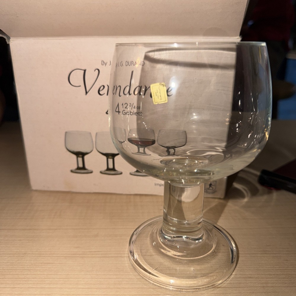 luminarc goblets glasses made in France set Of 4 new old stock in box