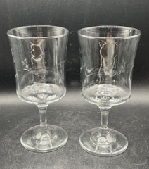 Beer Glass Water Goblets Lily Langtry Cabaret Showgirl Pair Vintage 1980’s