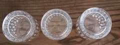 Set of 3 Ralph Lauren Crystal ASTON Double Old Fashioneds Glasses Whiskey Rocks
