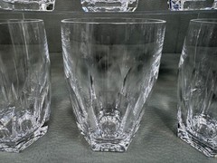 Set of 8 Waterford Crystal Double Old Fashioned Tumbler Whiskey Glasses