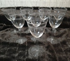 Set #8 Fostoria Formality Crystal Stemware #6032 Elegant Era Etched #818…
