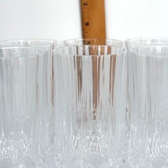 (8) Elegant Vintage Highball Glass Longchamp by Cristal D’Arques Durand