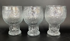 Indiana Glass Glacier Clear Water Goblet Set Of 4