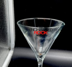ENCHANTED ROCK VODKA LARGE STEM GLASSES SET OF TWO (2) RARE